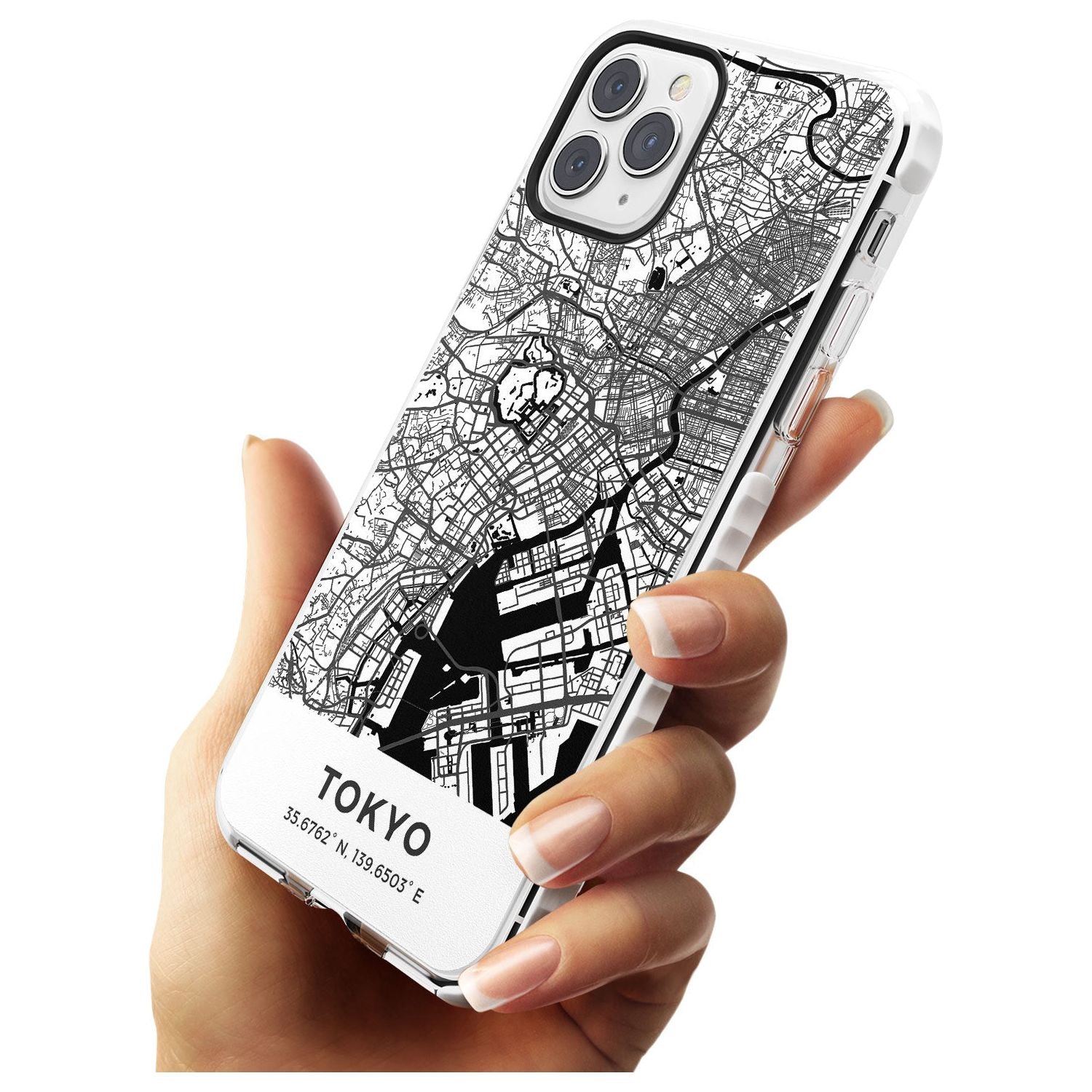 Map of Tokyo, Japan Impact Phone Case for iPhone 11 Pro Max