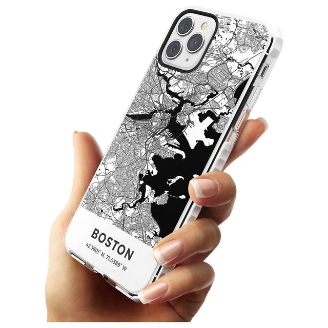 Map of Boston, Massachusetts Impact Phone Case for iPhone 11 Pro Max