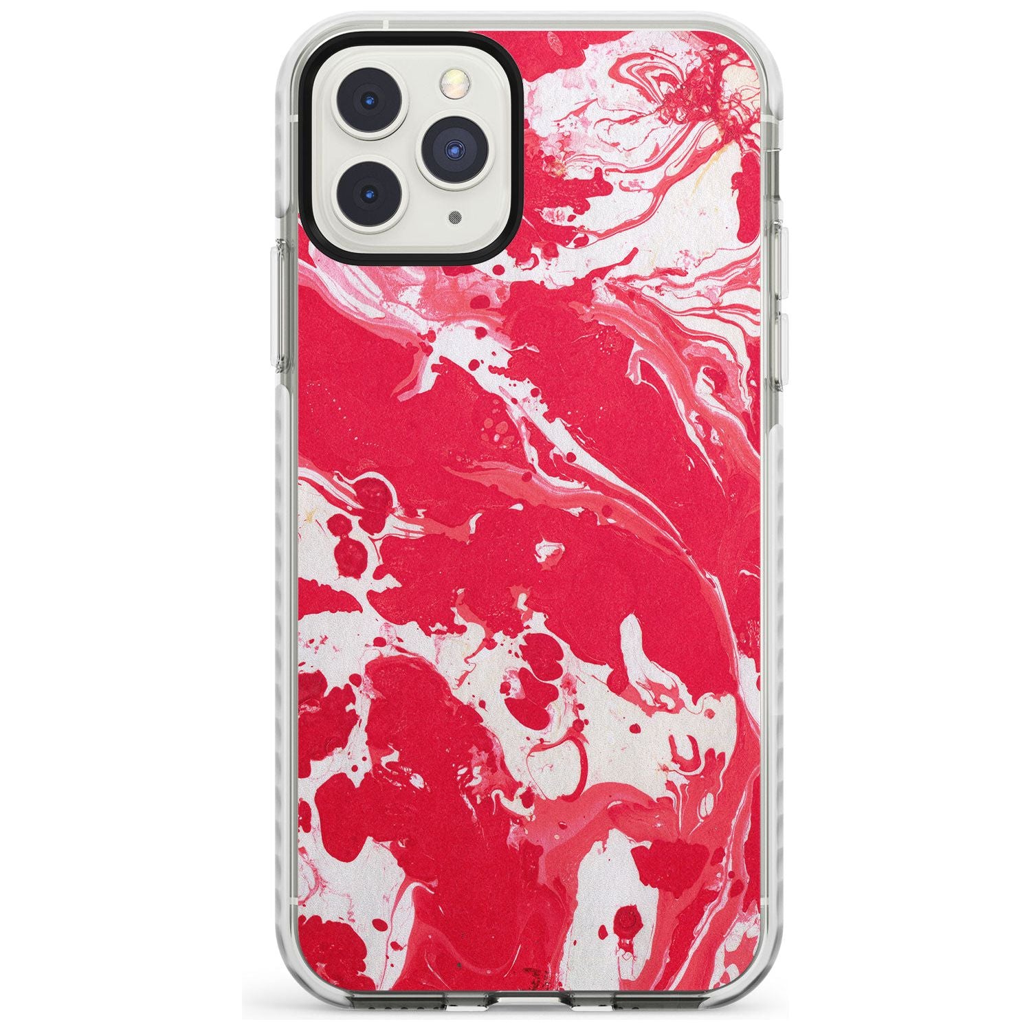 Red & White - Marbled Paper iPhone Case  Impact Case Phone Case - Case Warehouse