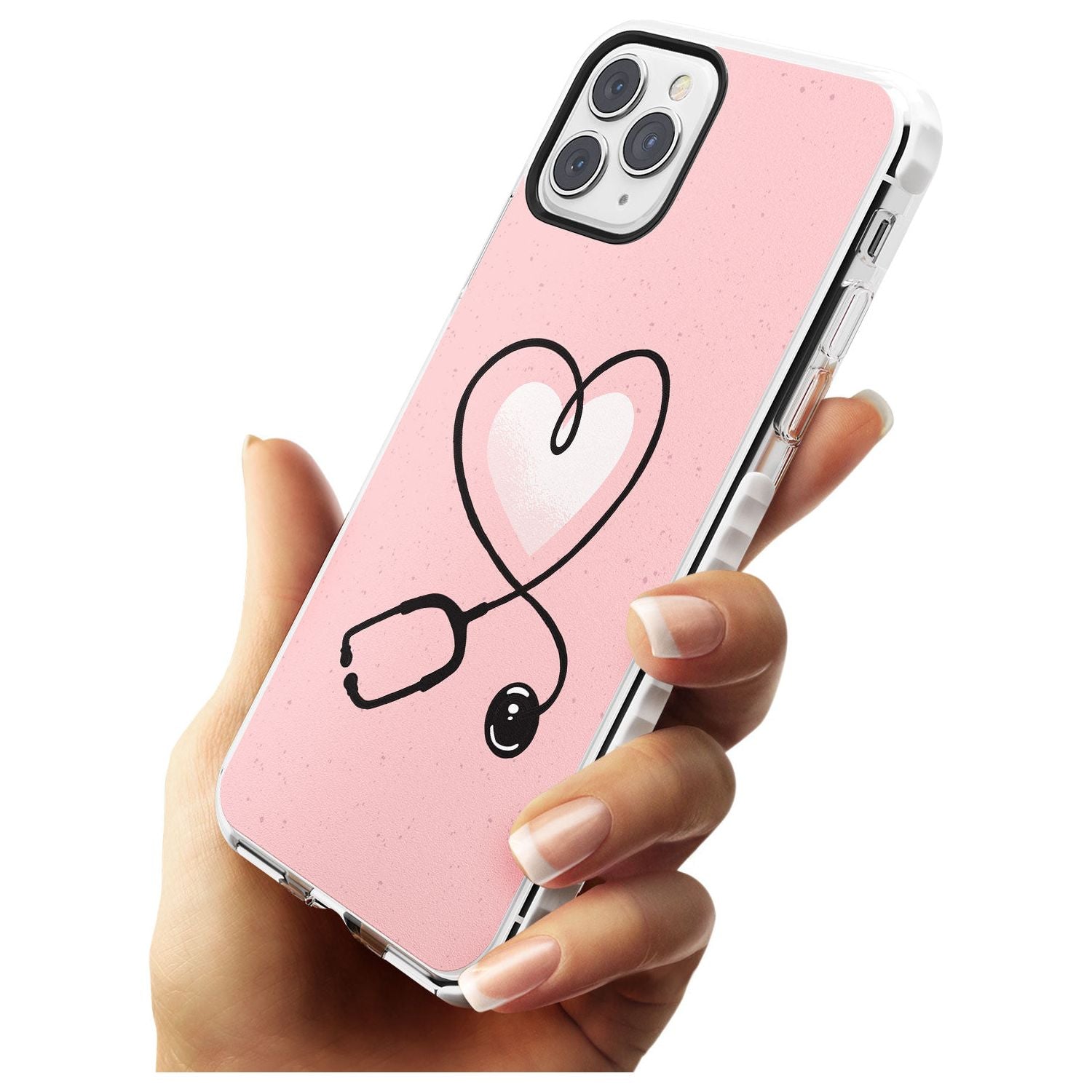 Medical Inspired Design Stethoscope Heart Impact Phone Case for iPhone 11 Pro Max