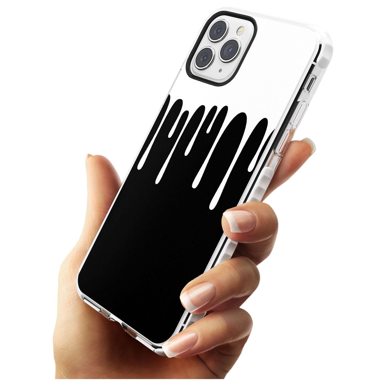 Melted Effect: White & Black iPhone Case Impact Phone Case Warehouse 11 Pro Max
