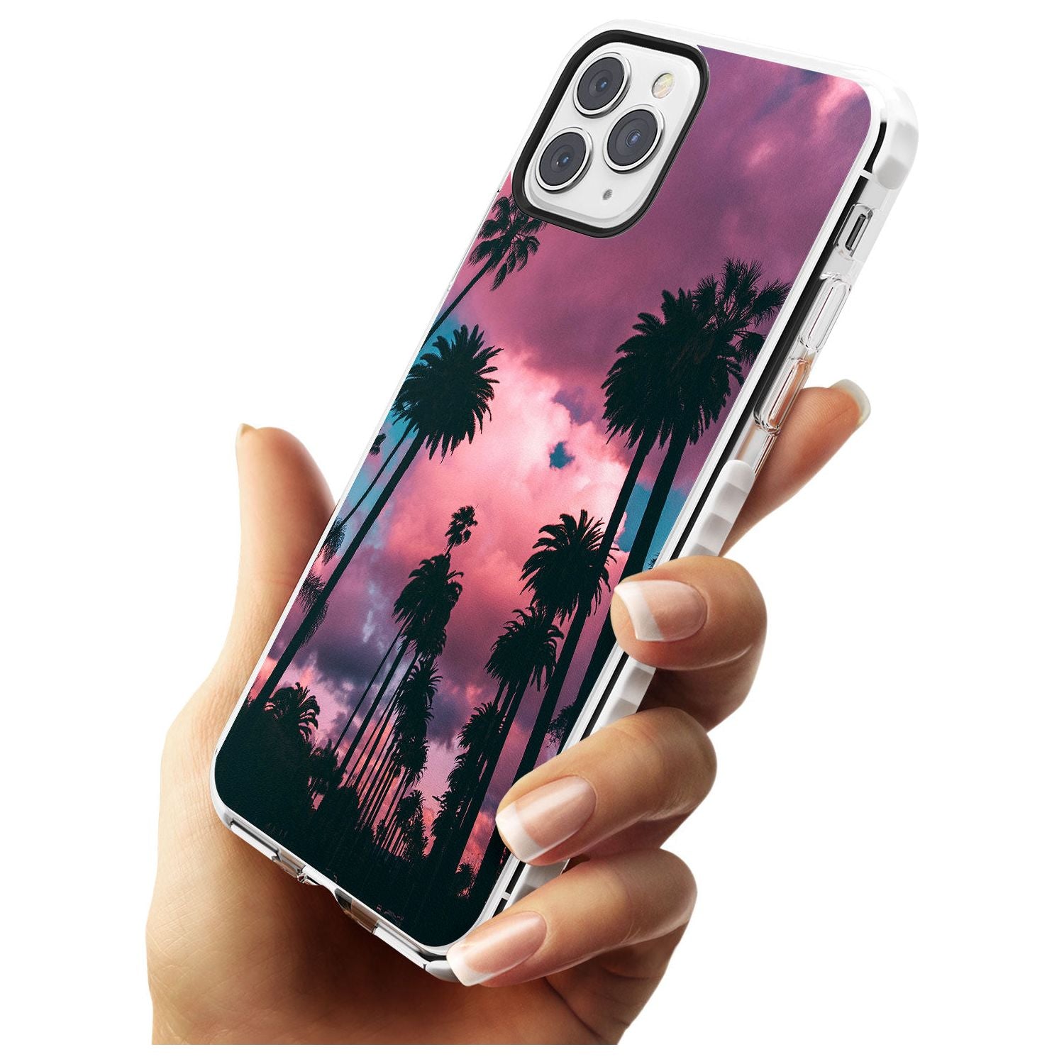 Palm Tree Sunset Photograph Impact Phone Case for iPhone 11 Pro Max