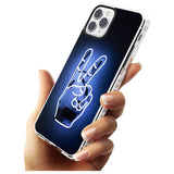 Peace Sign Hand Neon Sign Impact Phone Case for iPhone 11 Pro Max