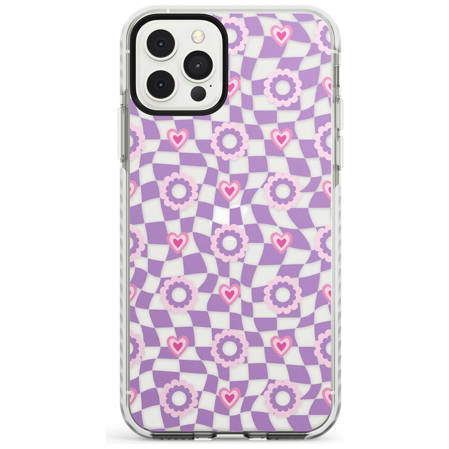 Checkered Love Pattern Impact Phone Case for iPhone 11 Pro Max