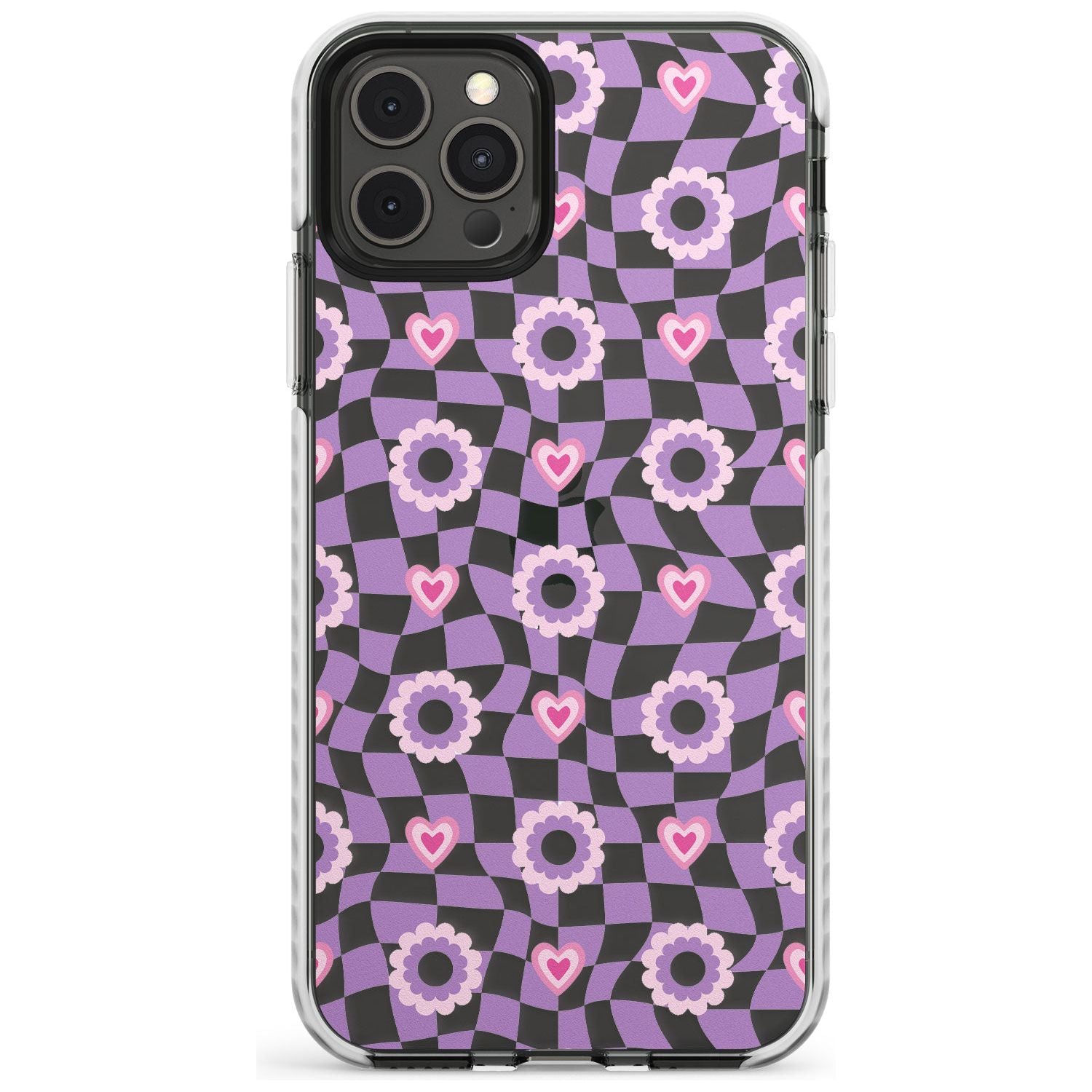 Checkered Love Pattern Impact Phone Case for iPhone 11 Pro Max