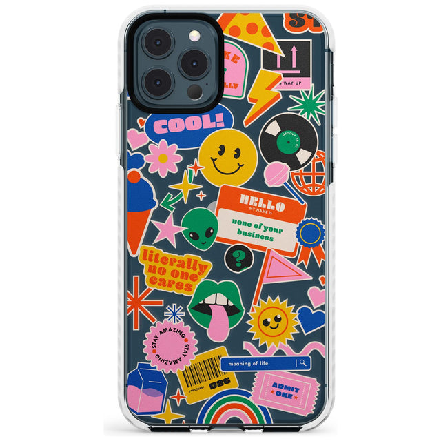 Nostalgic Stickers #1 Slim TPU Phone Case for iPhone 11 Pro Max