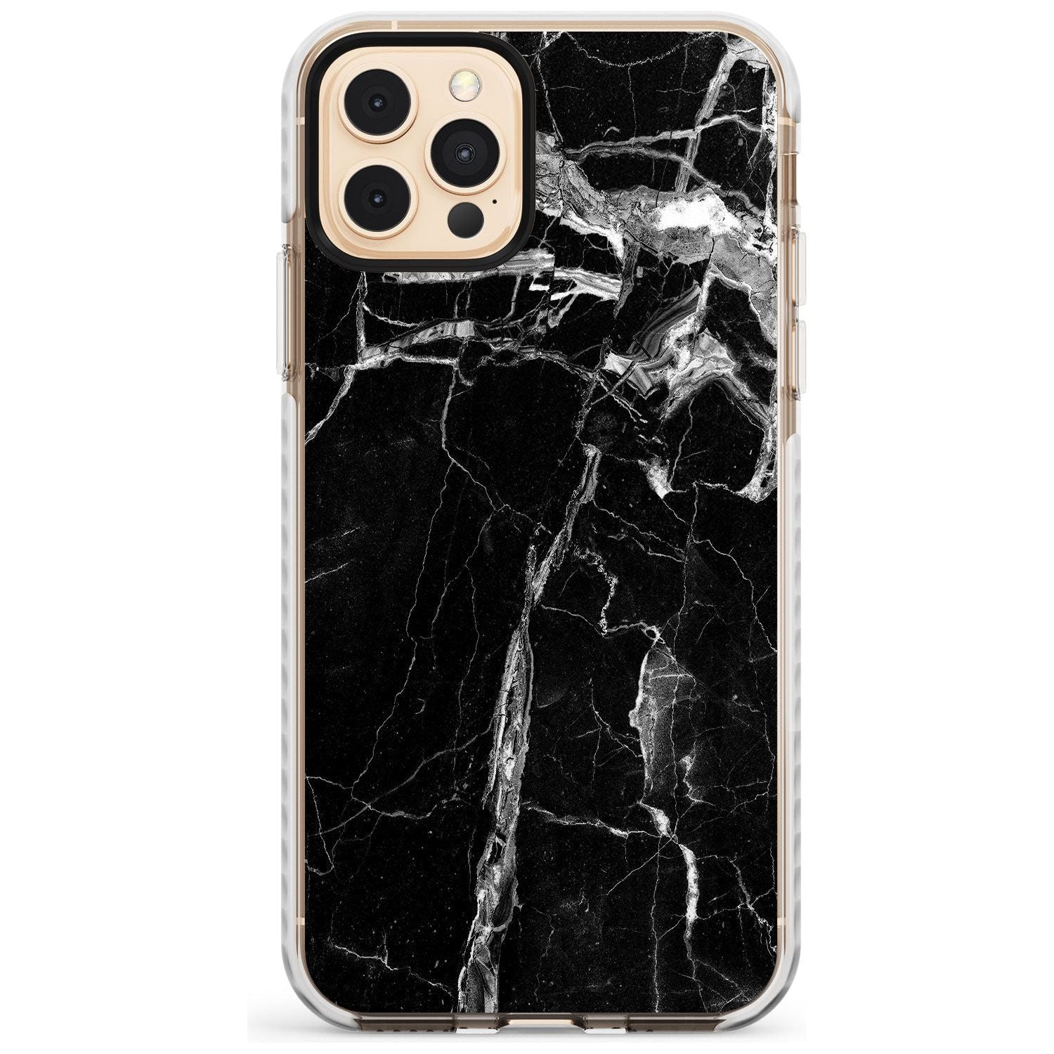 Black Onyx Marble Texture Slim TPU Phone Case for iPhone 11 Pro Max