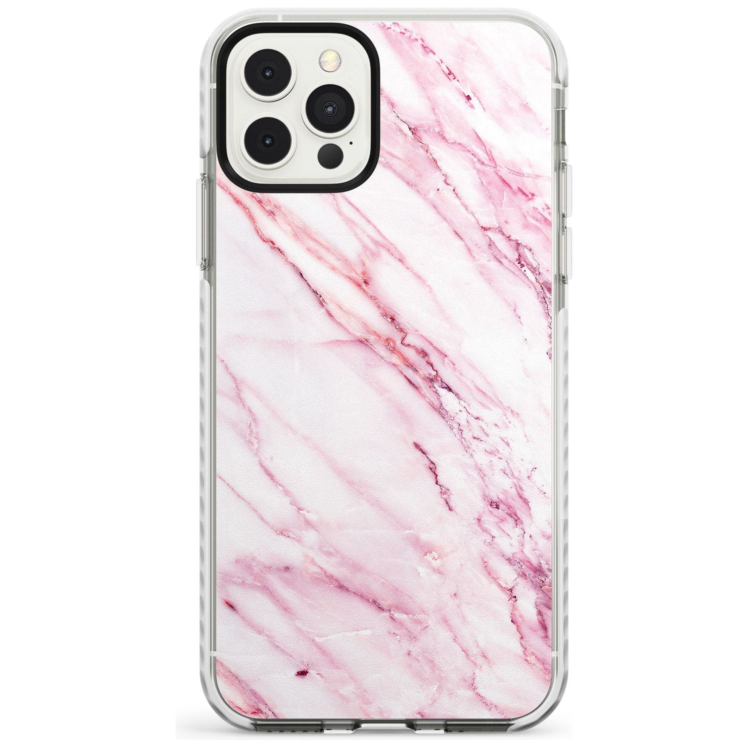 White & Pink Onyx Marble Texture Slim TPU Phone Case for iPhone 11 Pro Max