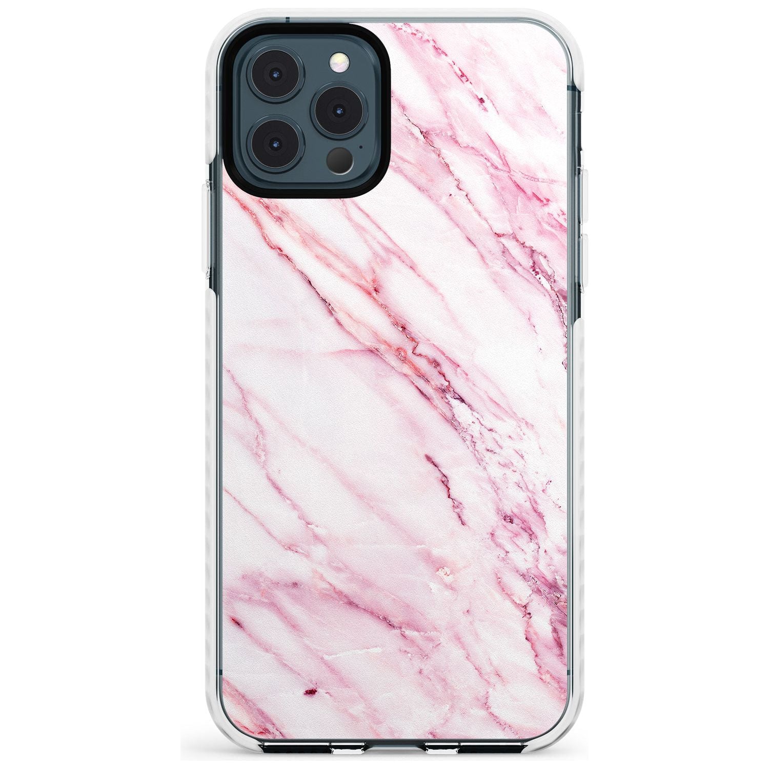 White & Pink Onyx Marble Texture Slim TPU Phone Case for iPhone 11 Pro Max
