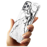 Black & White Stormy Marble Impact Phone Case for iPhone 11 Pro Max