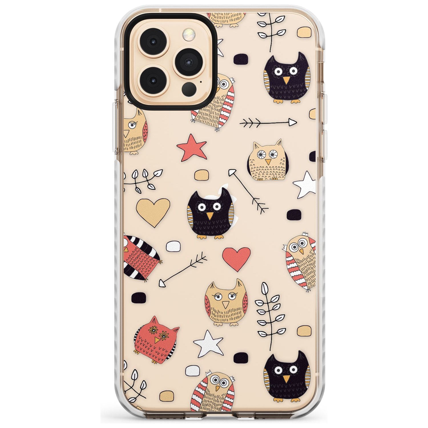 Cute Owl Pattern Impact Phone Case for iPhone 11 Pro Max