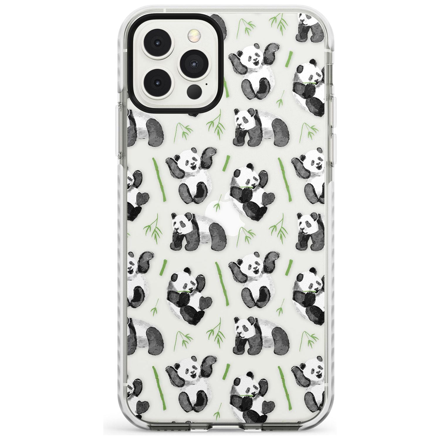 Watercolour Panda Pattern Slim TPU Phone Case for iPhone 11 Pro Max