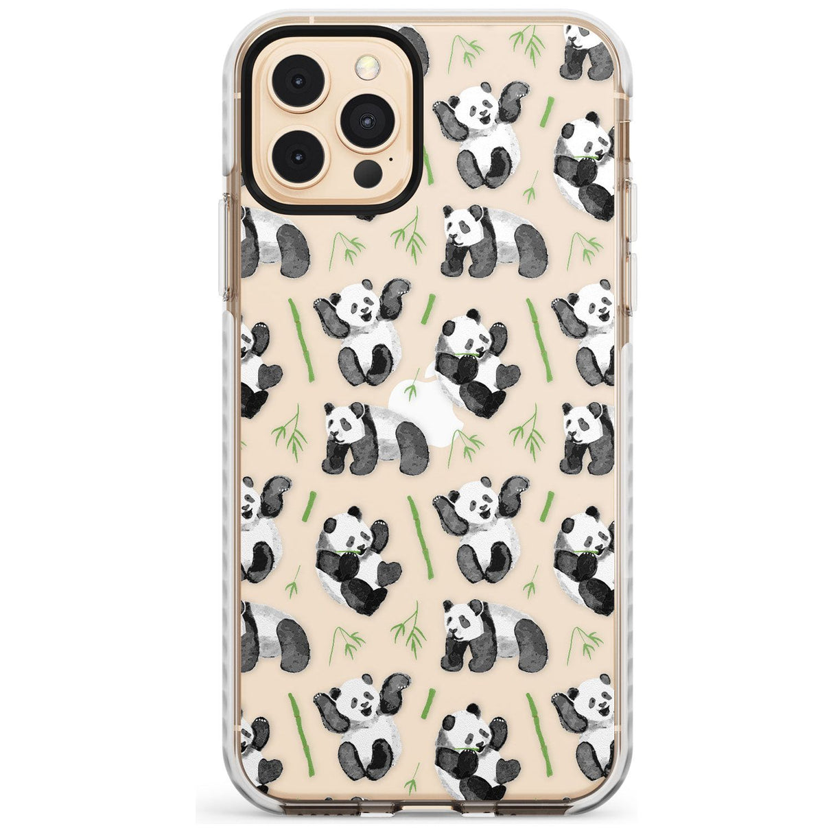 Watercolour Panda Pattern Slim TPU Phone Case for iPhone 11 Pro Max