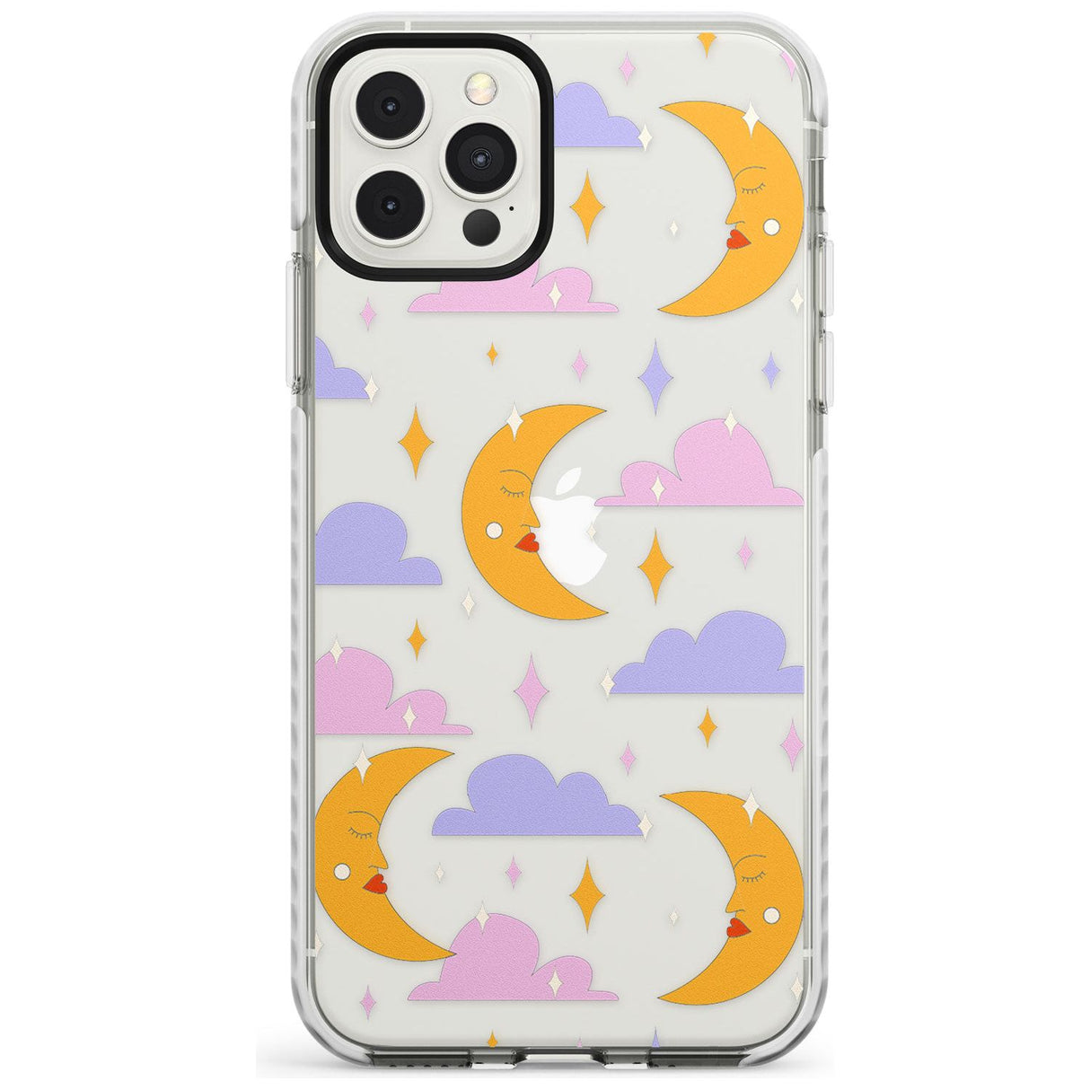 Moons & Clouds Impact Phone Case for iPhone 11, iphone 12