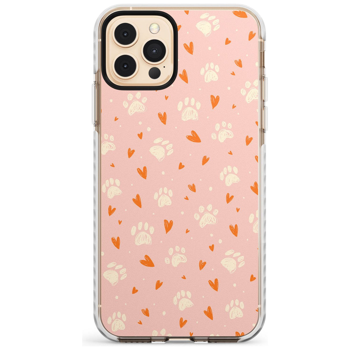 Paws & Hearts Pattern Slim TPU Phone Case for iPhone 11 Pro Max