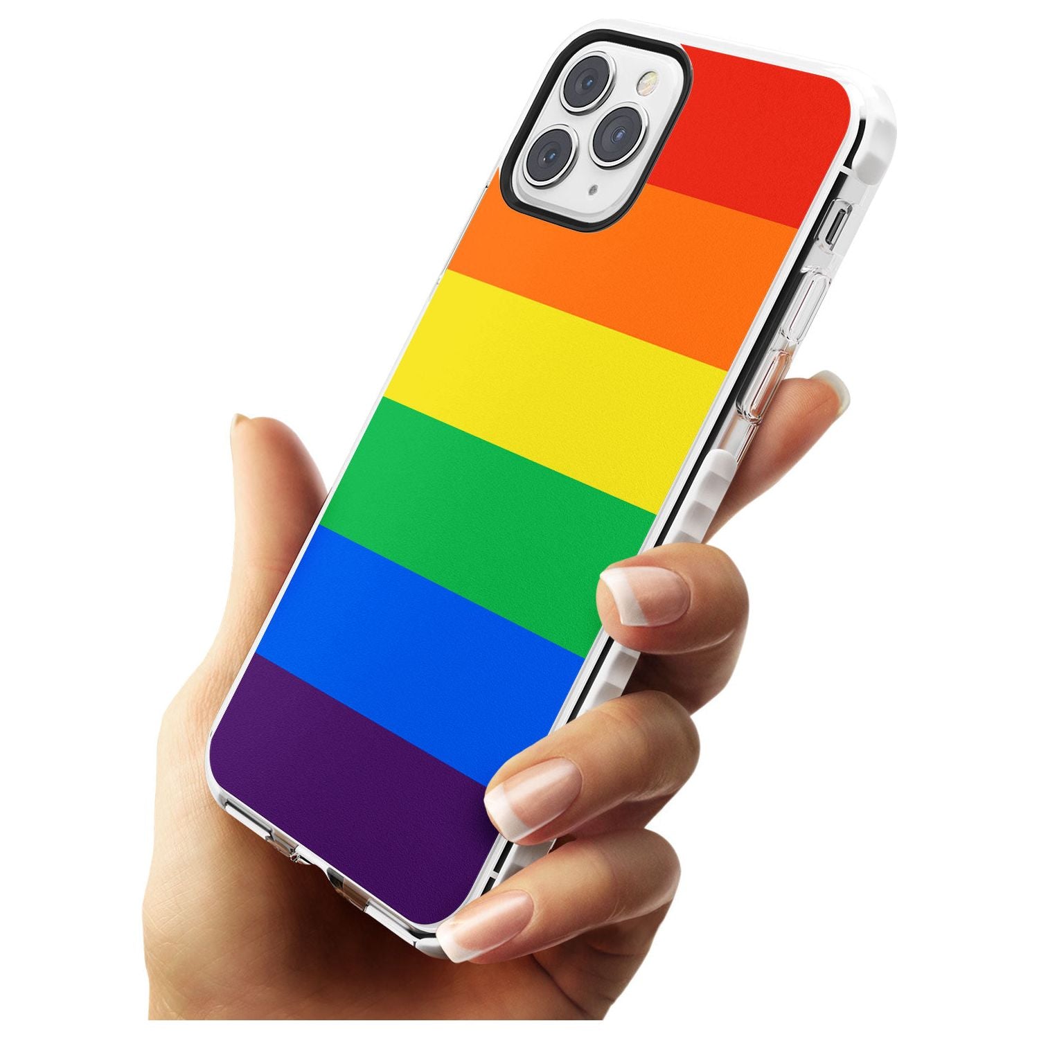 Rainbow Stripes Impact Phone Case for iPhone 11 Pro Max