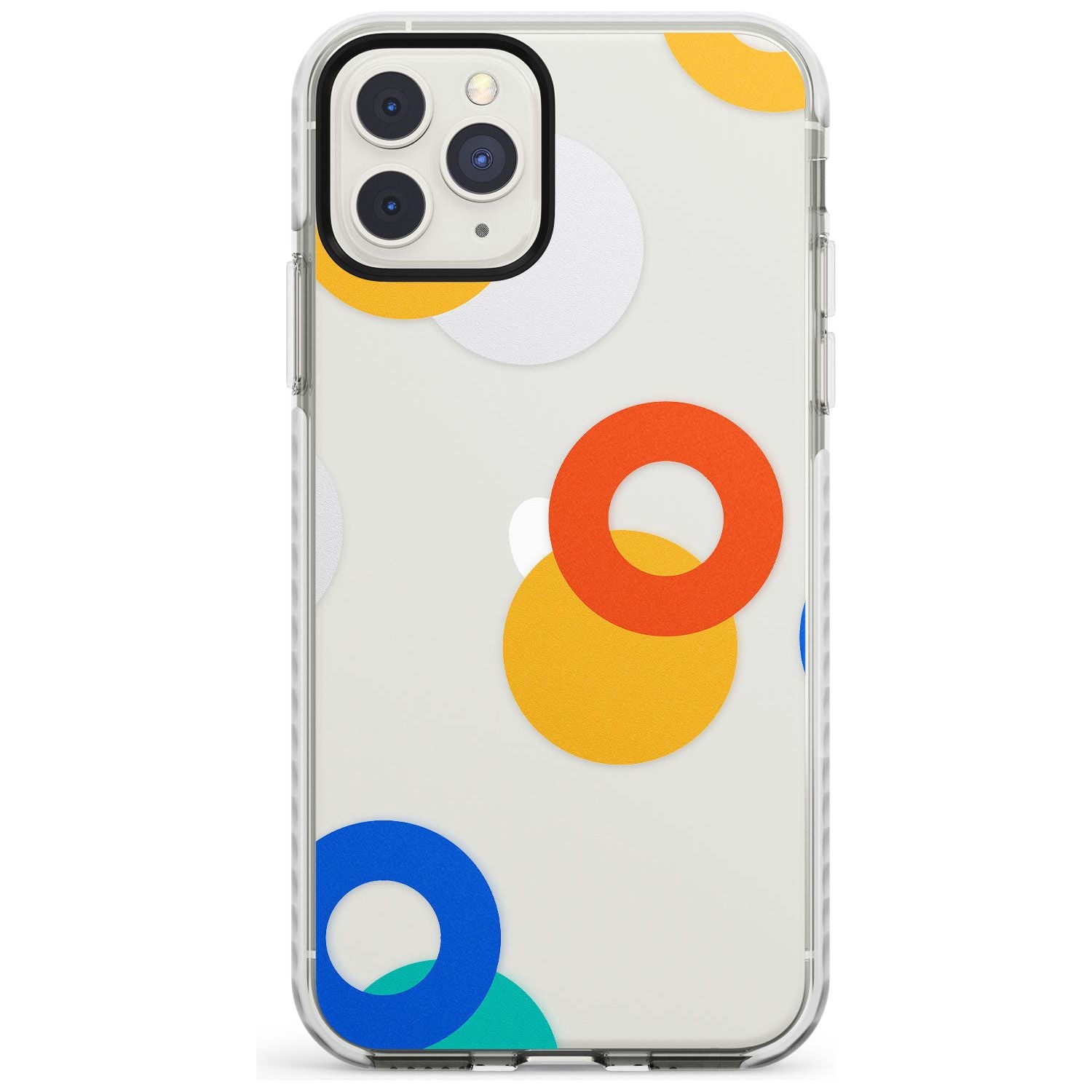 Abstract Mixed Circles Impact Phone Case for iPhone 11 Pro Max