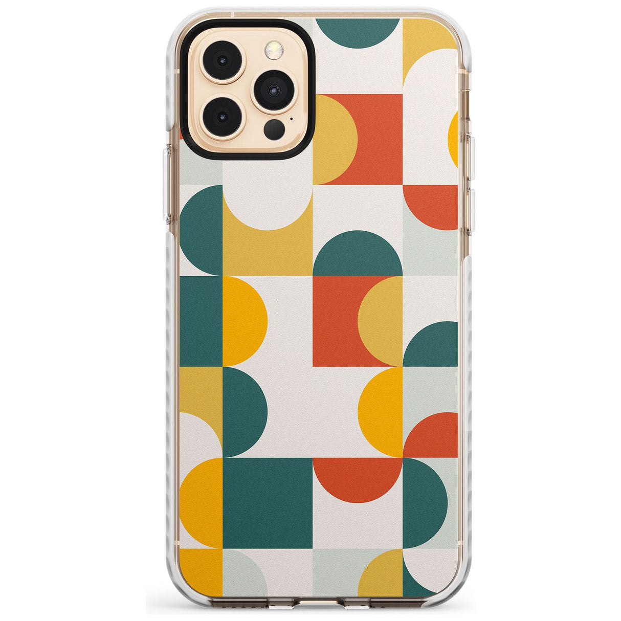 Abstract Retro Shapes: Muted Colour Mix Slim TPU Phone Case for iPhone 11 Pro Max