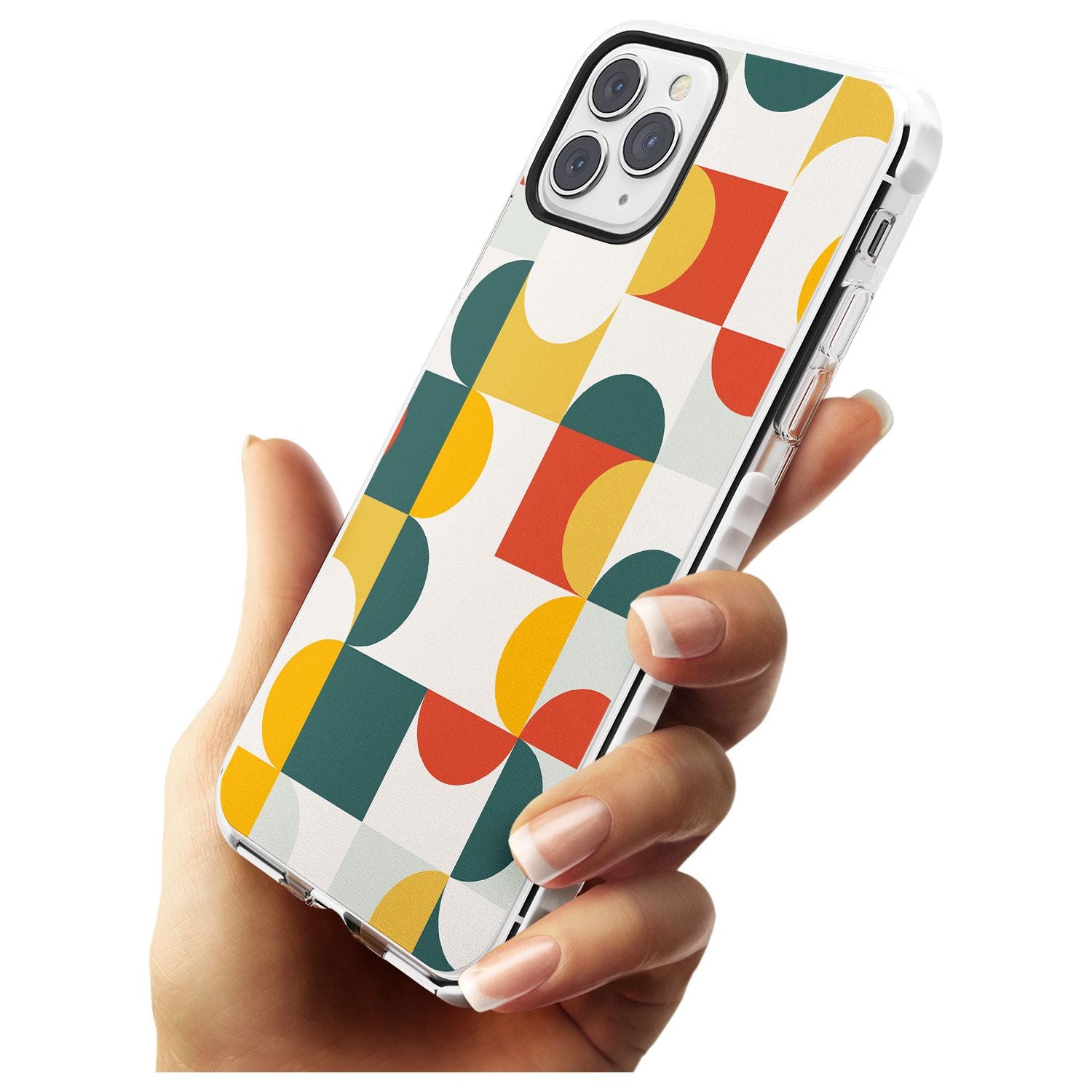 Abstract Retro Shapes: Muted Colour Mix Slim TPU Phone Case for iPhone 11 Pro Max