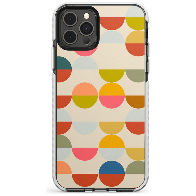 Abstract Retro Shapes: Colourful Circles Slim TPU Phone Case for iPhone 11 Pro Max