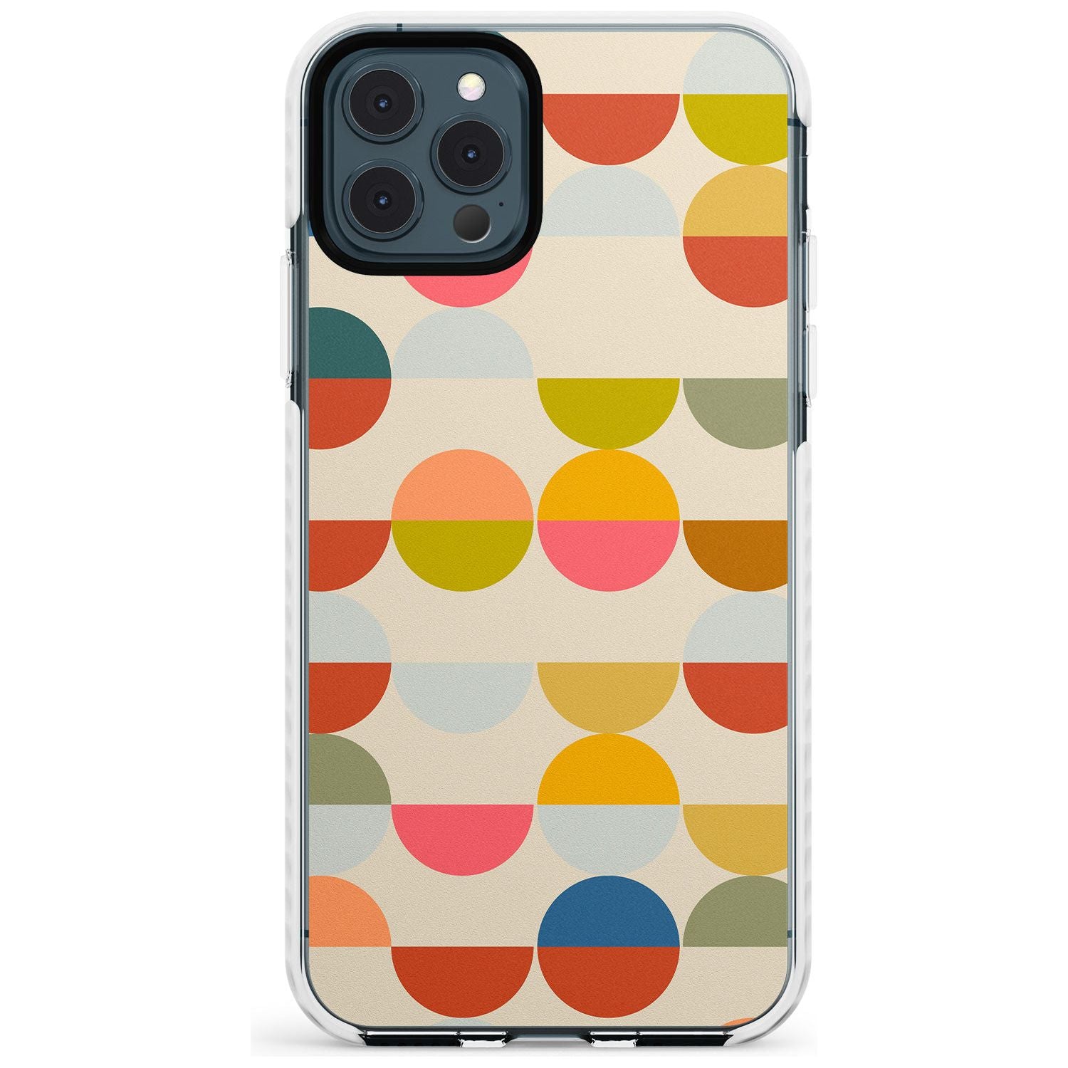 Abstract Retro Shapes: Colourful Circles Slim TPU Phone Case for iPhone 11 Pro Max