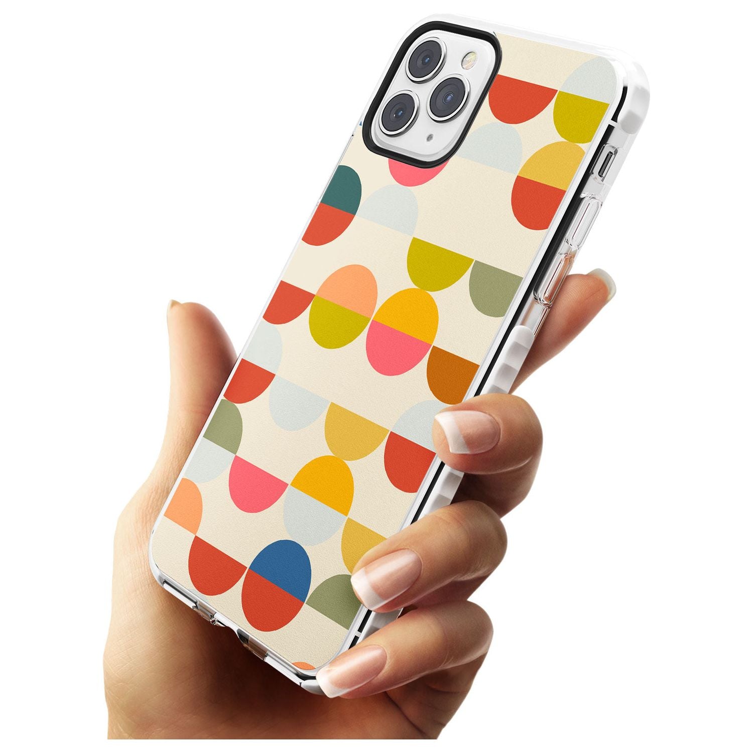 Abstract Retro Shapes: Colourful Circles Slim TPU Phone Case for iPhone 11 Pro Max