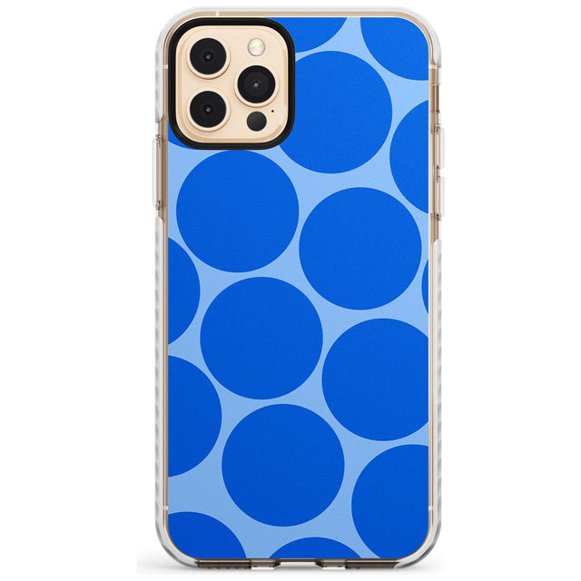 Abstract Retro Shapes: Blue Dots Slim TPU Phone Case for iPhone 11 Pro Max