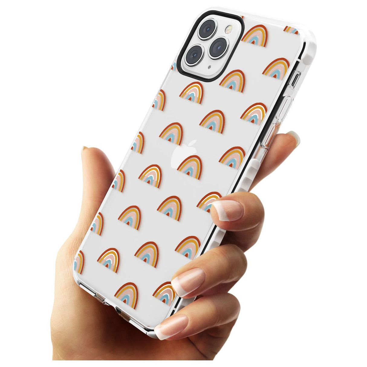 Cute Scandinavian Rainbows Impact Phone Case for iPhone 11 Pro Max