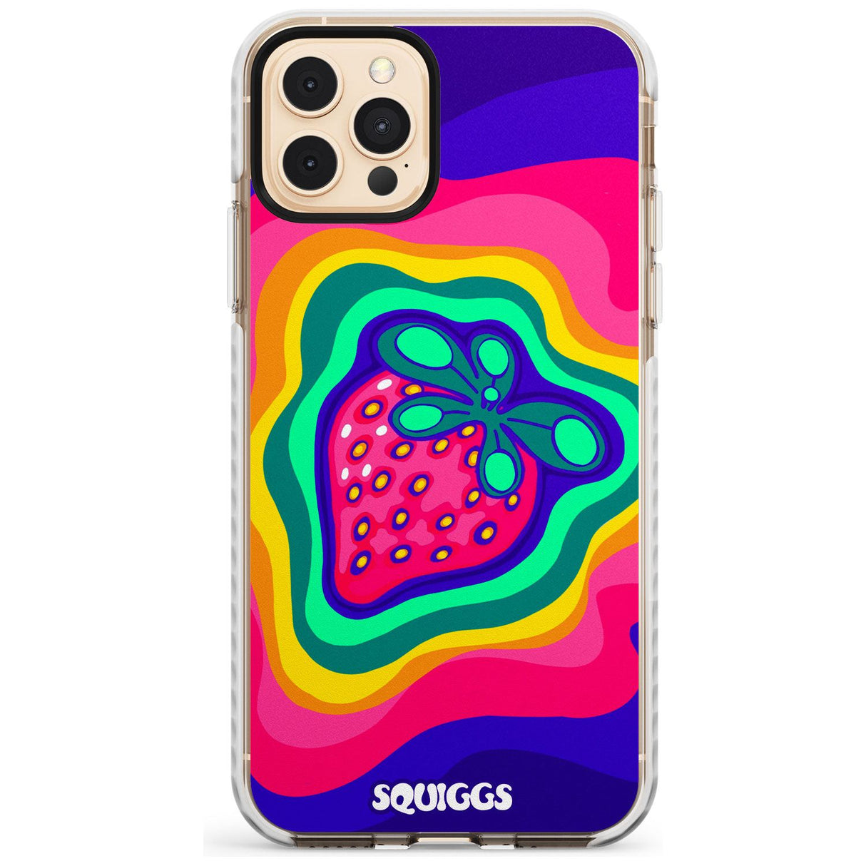 Strawberry Rainbow Slim TPU Phone Case for iPhone 11 Pro Max