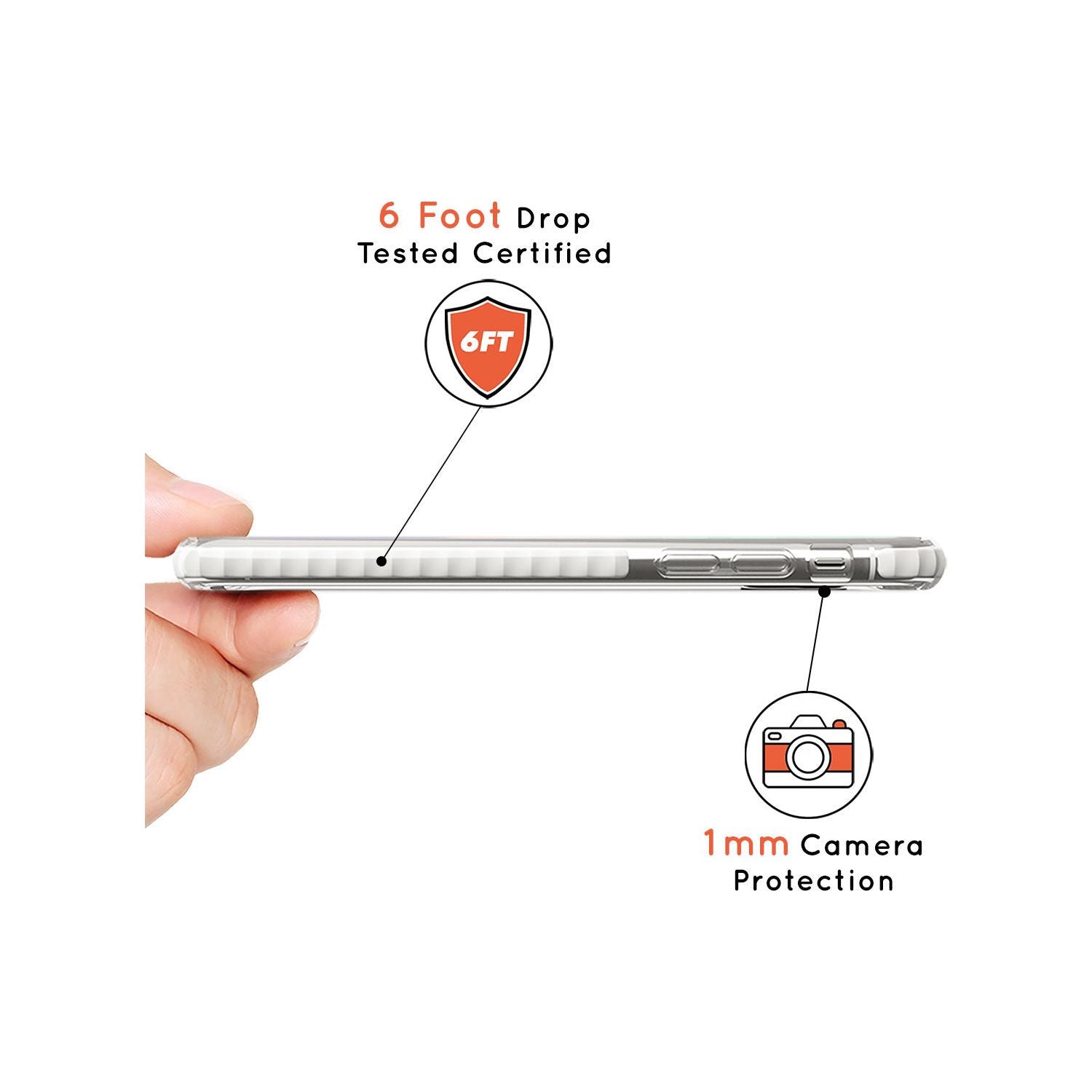 Simplistic Small Grid Designs White (Transparent) Impact Phone Case for iPhone 11 Pro Max