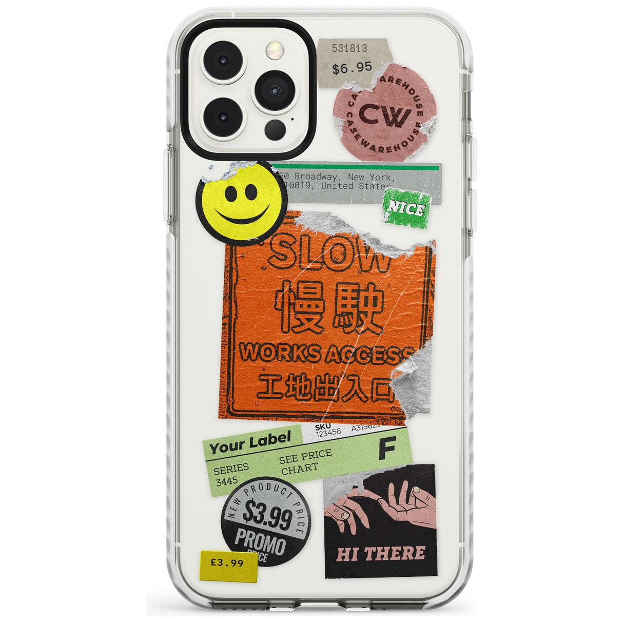 Kanji Signs Sticker Mix Slim TPU Phone Case for iPhone 11 Pro Max