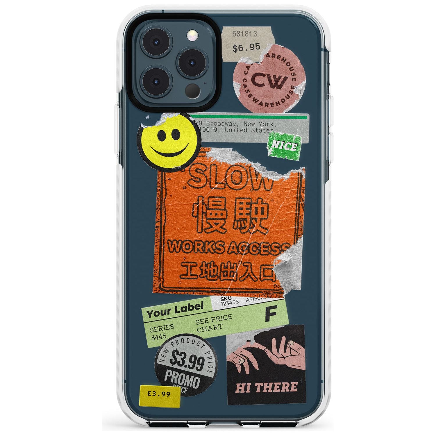 Kanji Signs Sticker Mix Slim TPU Phone Case for iPhone 11 Pro Max