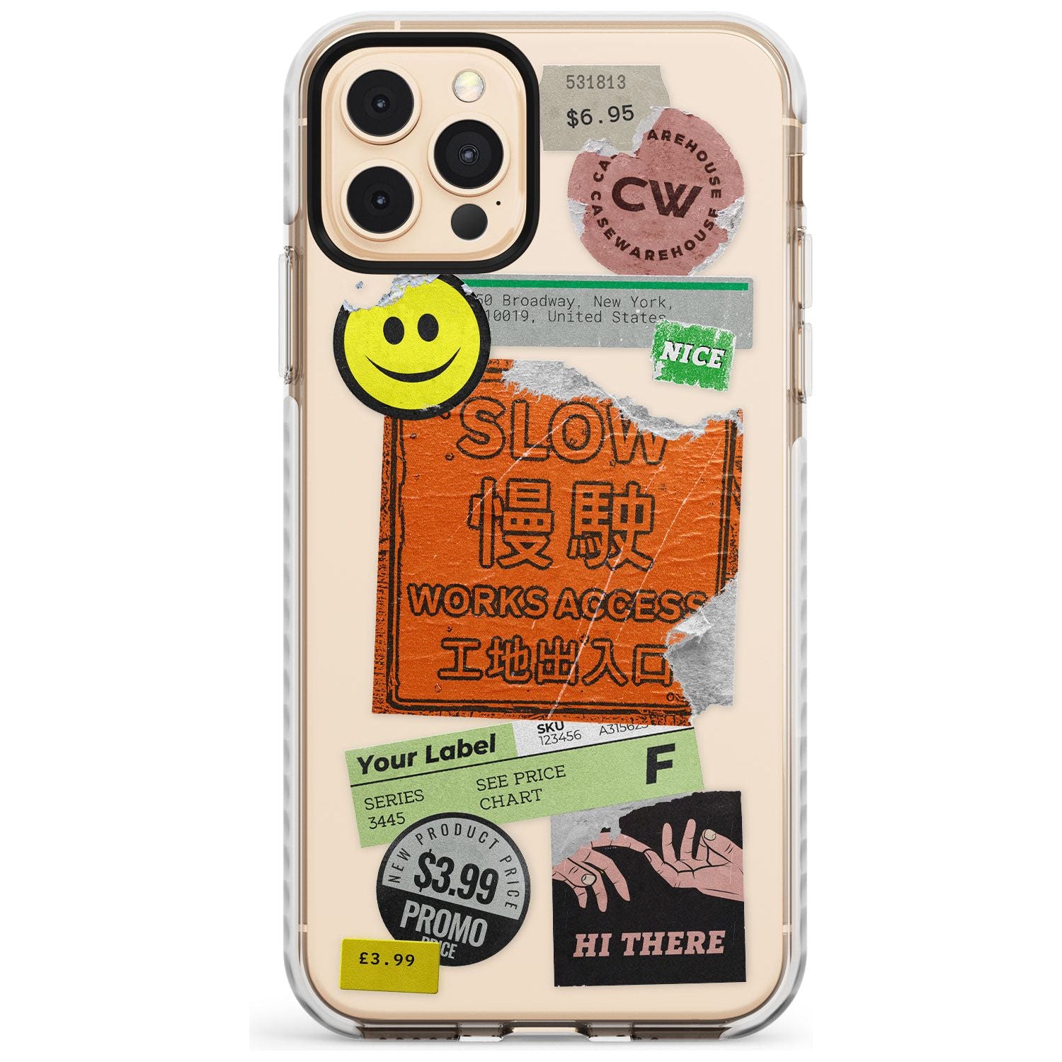 Kanji Signs Sticker Mix Slim TPU Phone Case for iPhone 11 Pro Max
