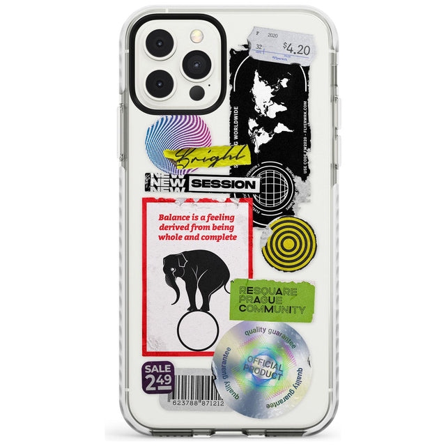 Peeled Sticker Mix Slim TPU Phone Case for iPhone 11 Pro Max