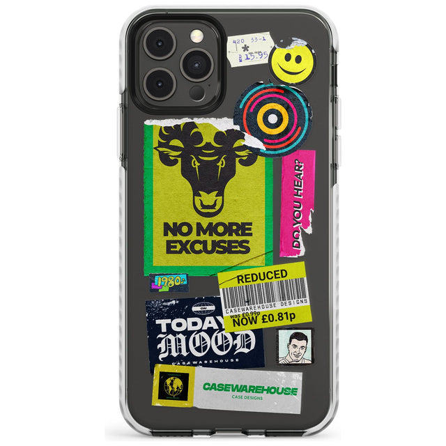 No More Excuses Sticker Mix Slim TPU Phone Case for iPhone 11 Pro Max