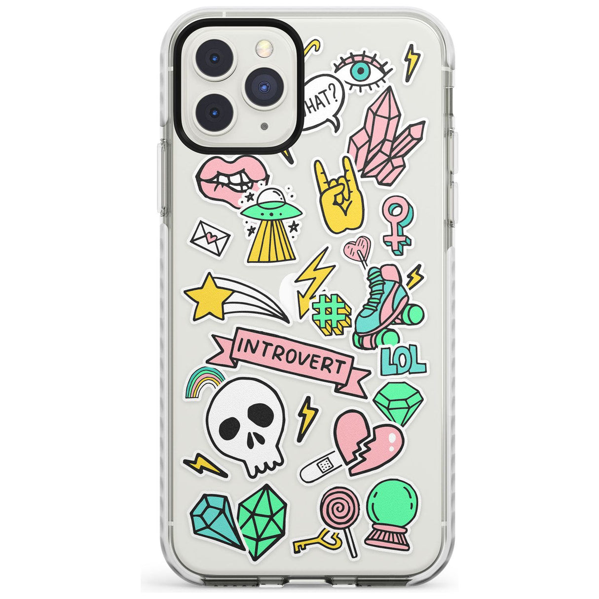 Introvert Sticker  iPhone Case  Impact Case Phone Case - Case Warehouse