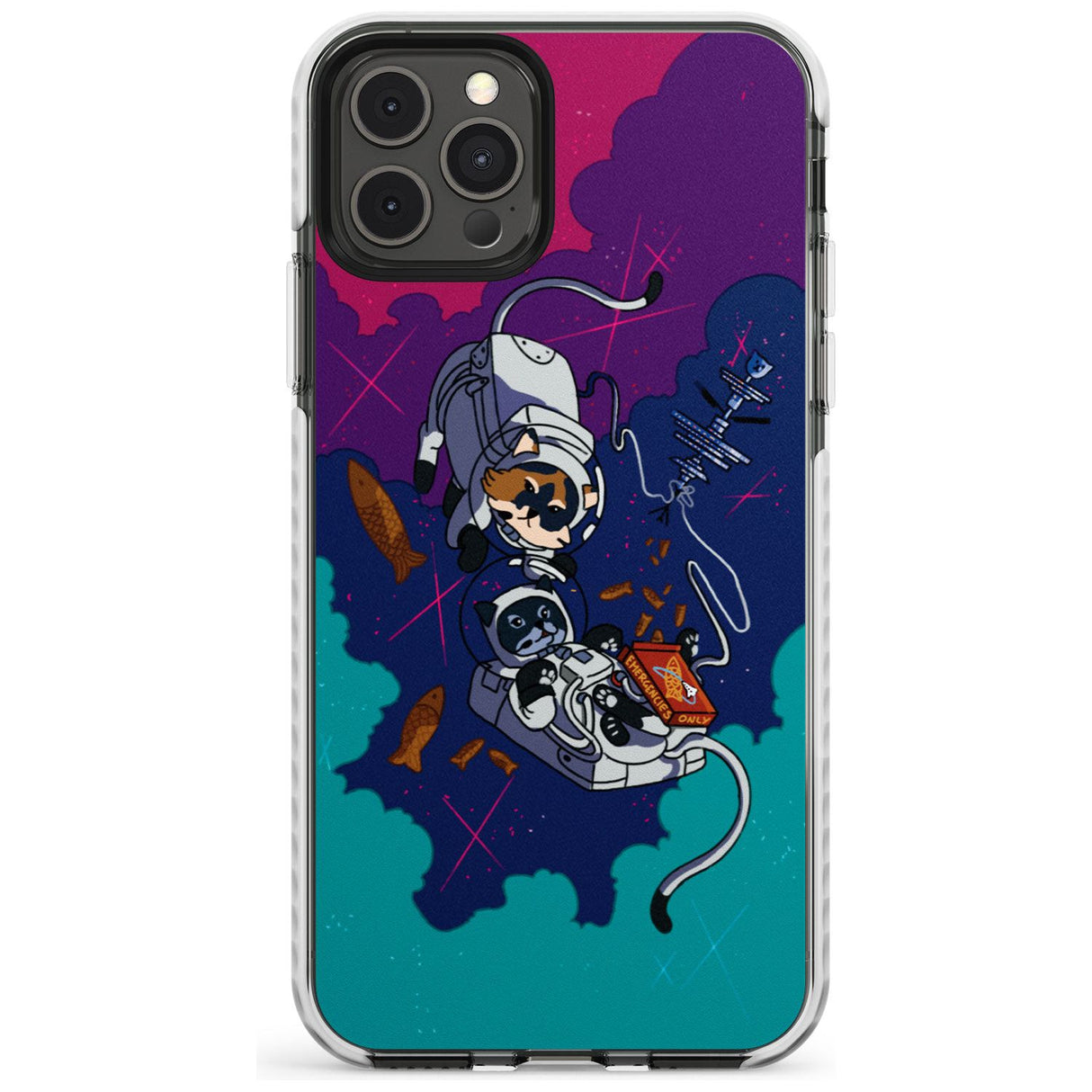 CATS IN SPACE Slim TPU Phone Case for iPhone 11 Pro Max