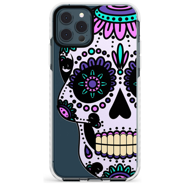 Violet Sugar Skull Impact Phone Case for iPhone 11 Pro Max