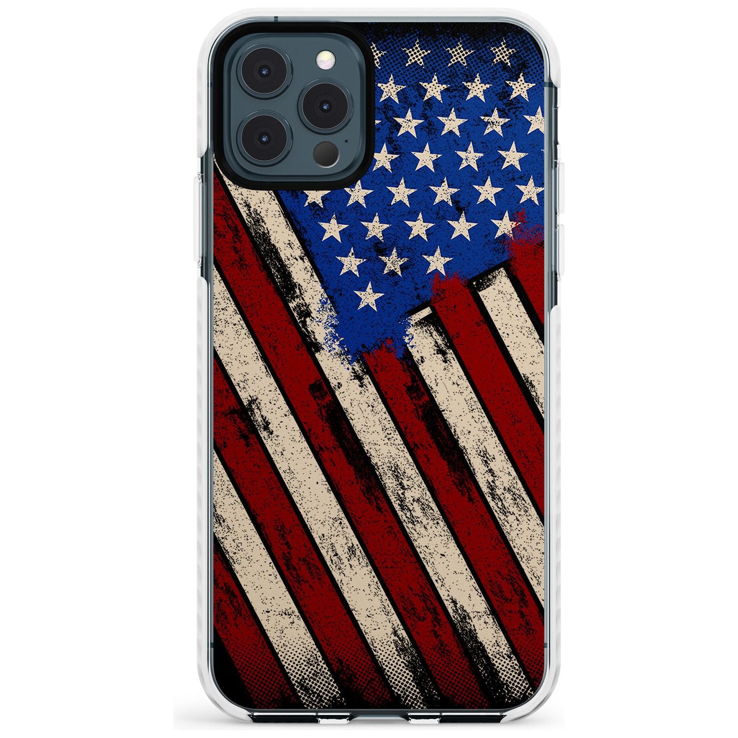 Distressed US Flag Impact Phone Case for iPhone 11 Pro Max