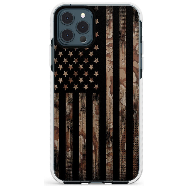 Desert Camo US Flag Impact Phone Case for iPhone 11 Pro Max