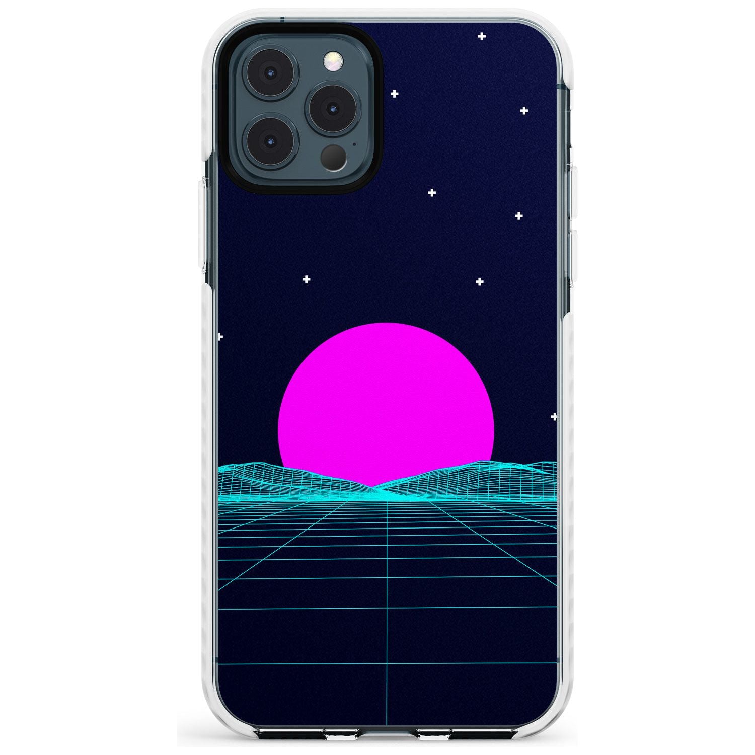 Miami Sunset Vaporwave Impact Phone Case for iPhone 11 Pro Max