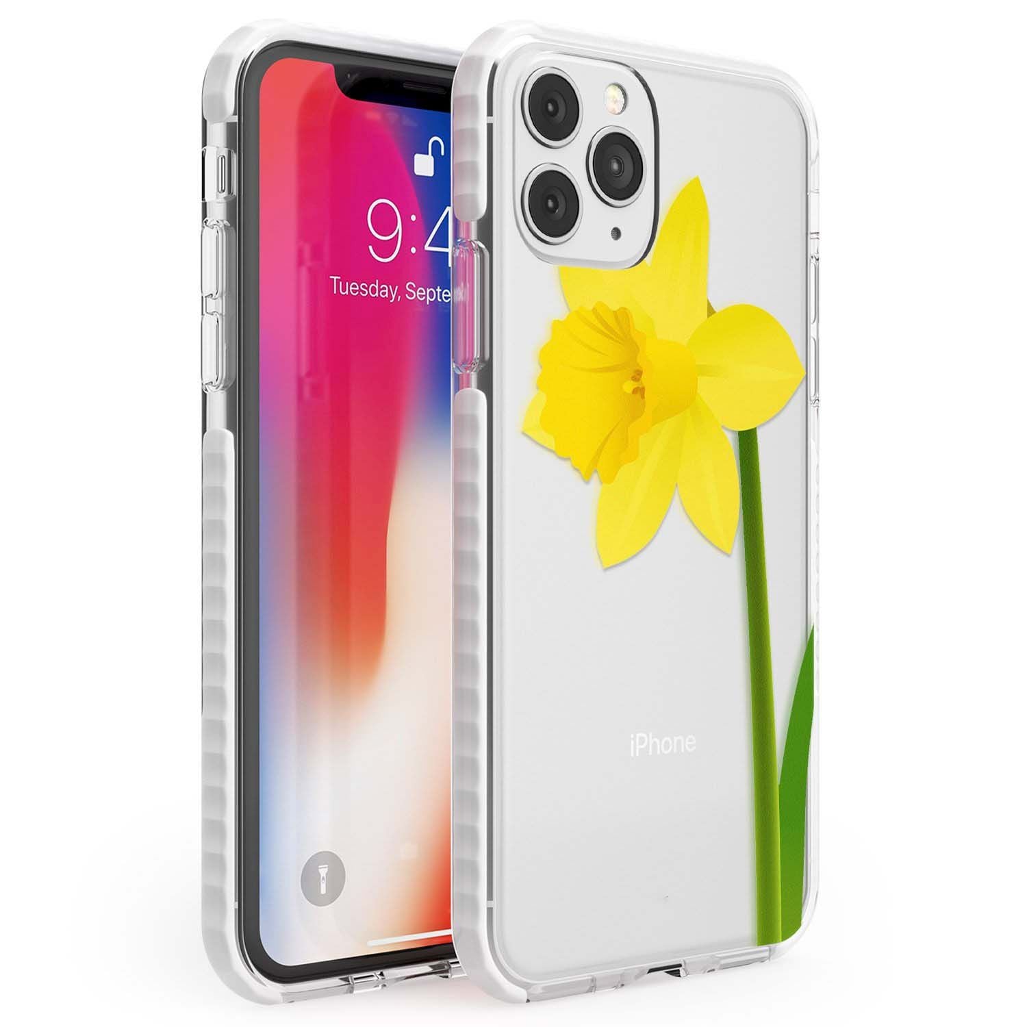 Daffodil Phone Case iPhone 11 Pro Max / Impact Case,iPhone 11 Pro / Impact Case,iPhone 12 Pro / Impact Case,iPhone 12 Pro Max / Impact Case Blanc Space