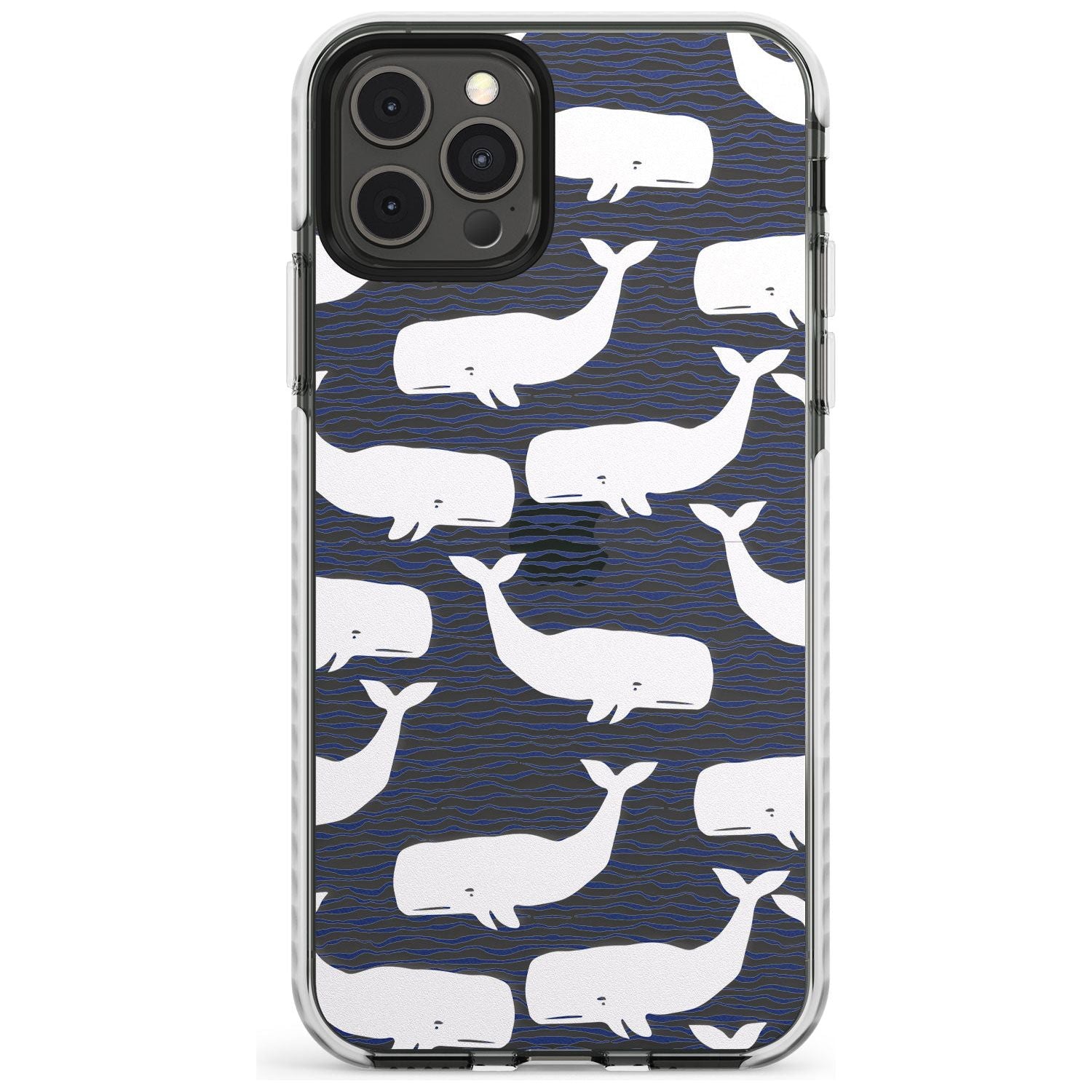 Cute Whales (Transparent) Slim TPU Phone Case for iPhone 11 Pro Max