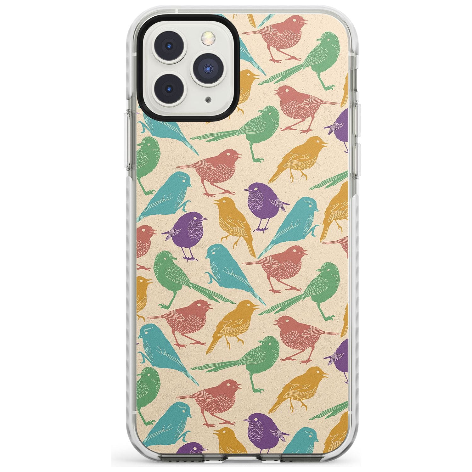 Colourful Feathered Friends Bird Impact Phone Case for iPhone 11 Pro Max