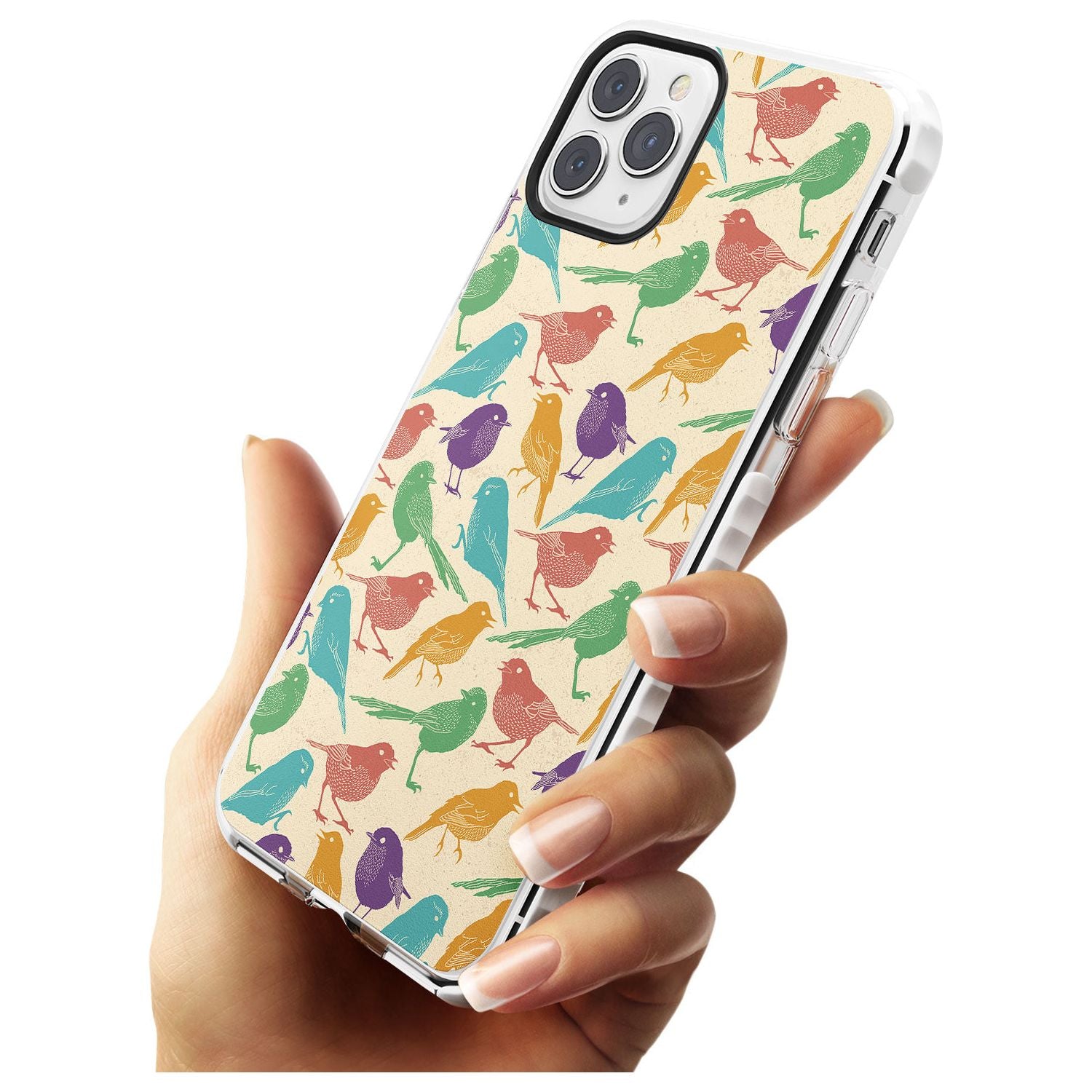 Colourful Feathered Friends Bird Impact Phone Case for iPhone 11 Pro Max