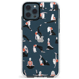 Yoga Poses Clear Slim TPU Phone Case for iPhone 11 Pro Max