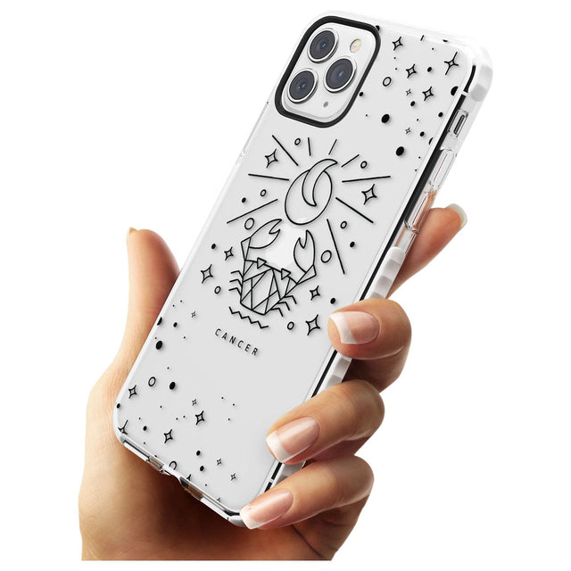 Cancer Emblem - Transparent Design Impact Phone Case for iPhone 11 Pro Max