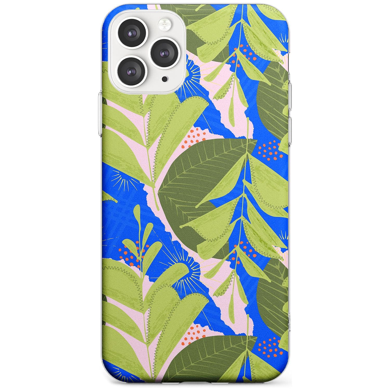 Fern Leaves Abstract Pattern iPhone Case  Slim Case Phone Case - Case Warehouse