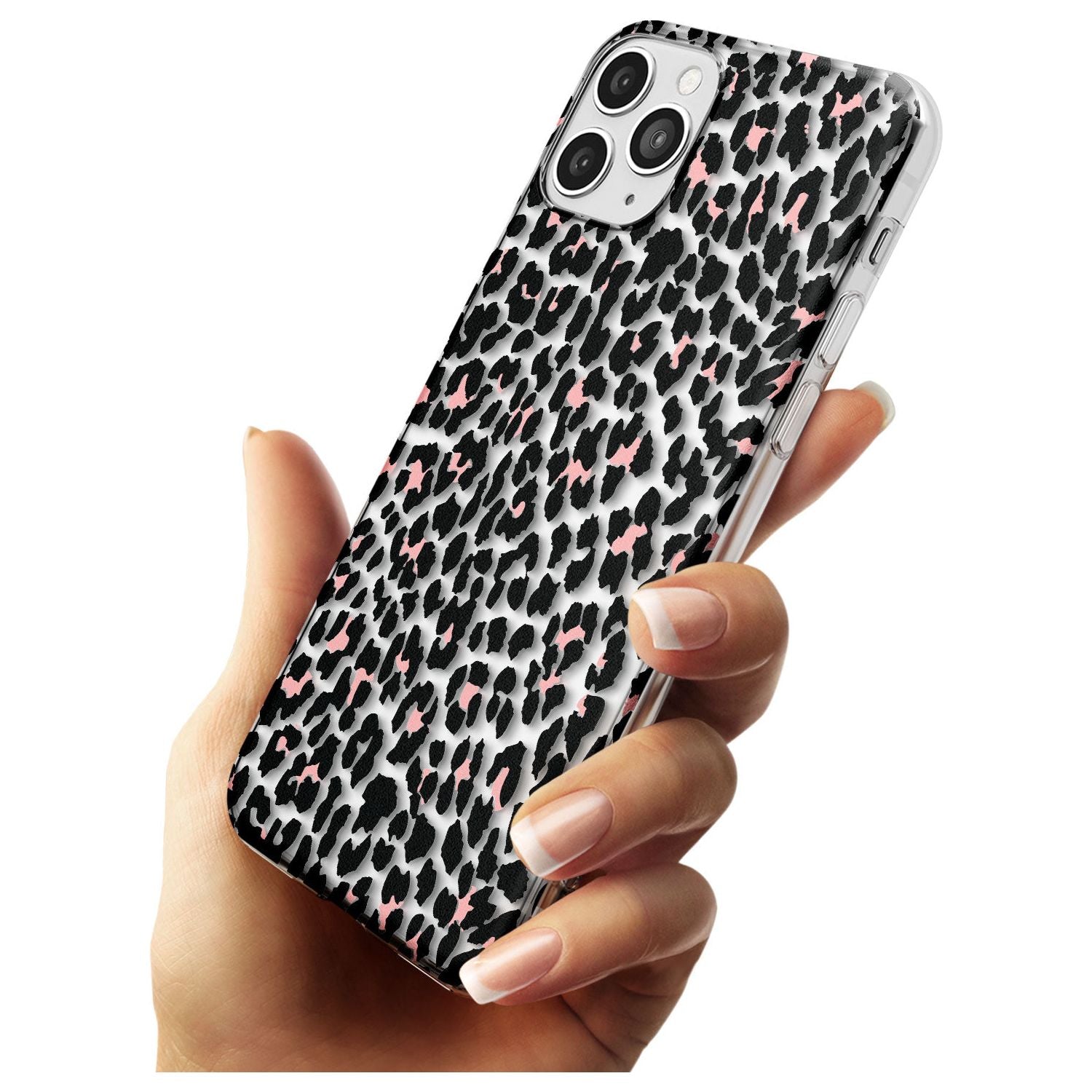 Light Pink Leopard Print - Transparent Slim TPU Phone Case for iPhone 11 Pro Max