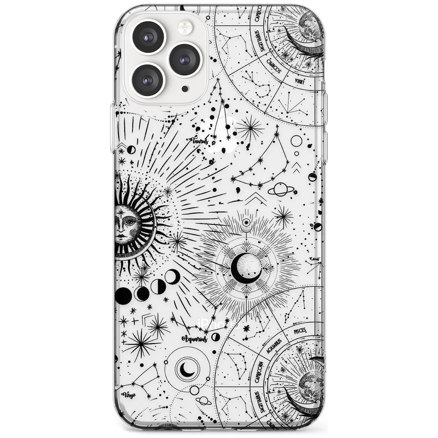 Suns & Constellations Astrological Slim TPU Phone Case for iPhone 11 Pro Max